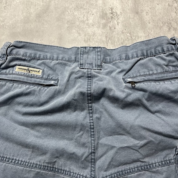 Repair New York City Cargo Tactical Shorts Blue Street Wear Size 36 Straps Hooks - Picture 8 of 9